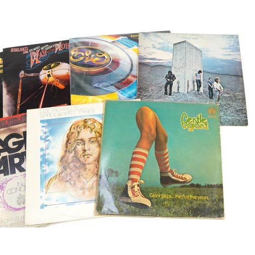 1732 - Vinyl LP records including Electric Light Orchestra, Vertigo, The Who and The Rolling Stones