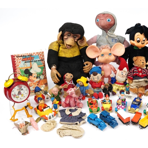 1451 - Vintage and later toys including Corgi Noddy Toyland cars, ET figures, model railway trains and trac... 