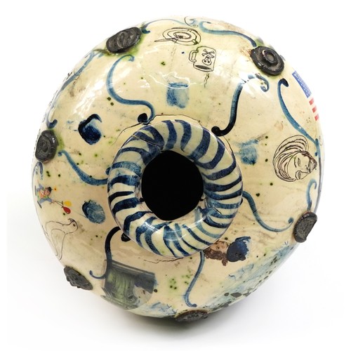 9 - Grayson Perry (b. 1960), Homes not Studios, Contemporary English earthenware vase, this ‘pre-therapy... 
