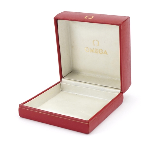 2622 - Omega red leatherette watch box