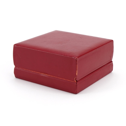 2622 - Omega red leatherette watch box