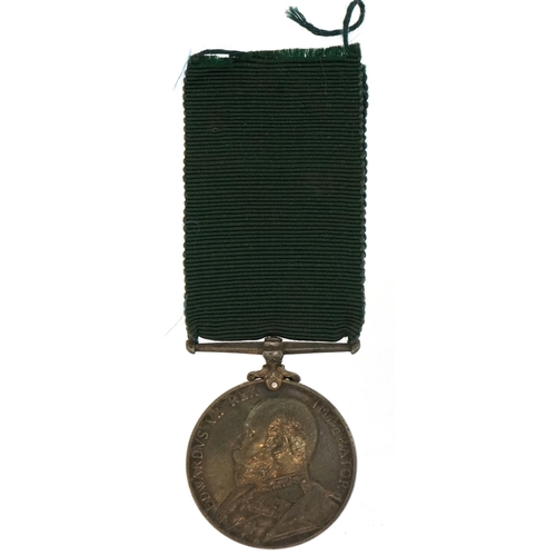 1750 - Edward VII British military Volunteer Long Service medal awarded to 2925SJT:T.G.CUTMORE3KENTR.G.A.V.