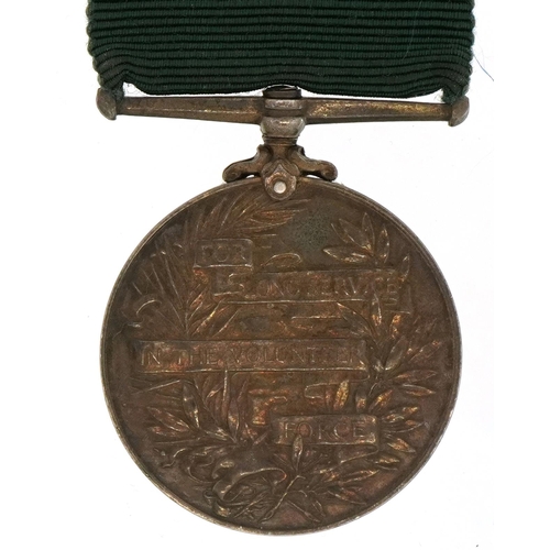 1750 - Edward VII British military Volunteer Long Service medal awarded to 2925SJT:T.G.CUTMORE3KENTR.G.A.V.