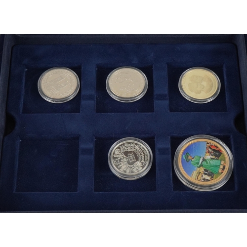 1894 - Collection of proof and other coins arranged in a fitted case including HRH Prince George of Cambrid... 