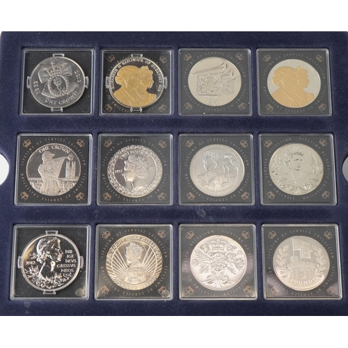 1897 - Collection of proof and other commemorative coins, some probably silver, including Solomon Islands f... 