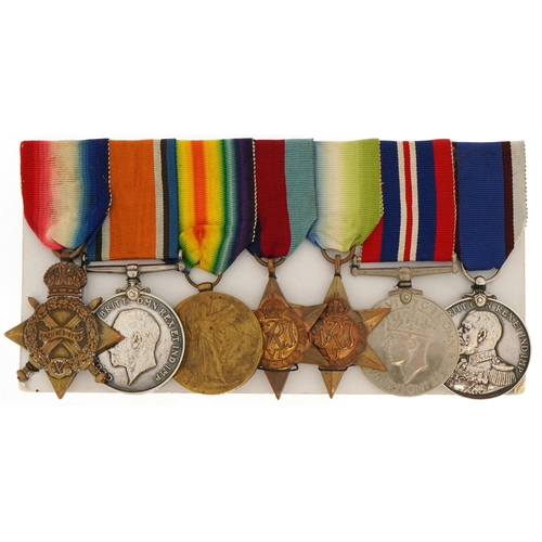 1741 - British military World War I and later seven medal group relating to Ernest Mee died on HMS Victory ... 