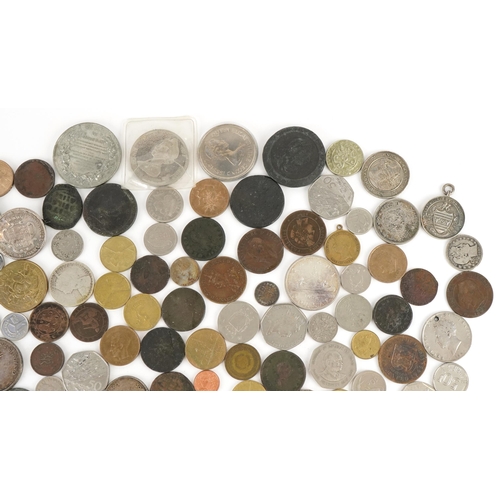 1912 - Collection of antique and later British and world coinage, some silver, including Canadian 1967 doll... 