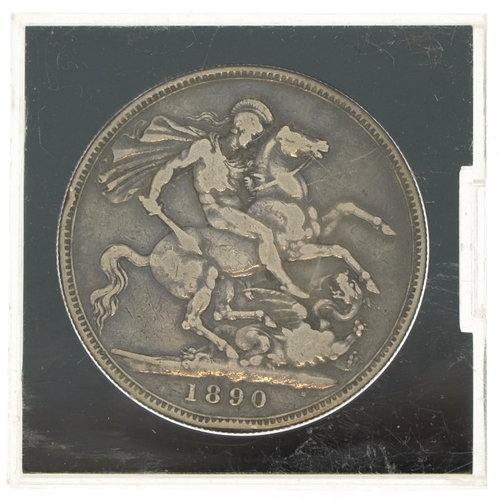 1905 - Queen Victoria 1890 silver crown