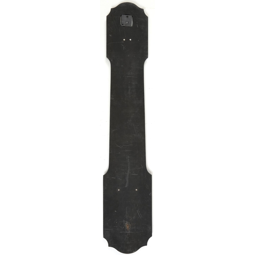 1397 - Large medieval design sword with wooden plinth back, overall 128cm in length