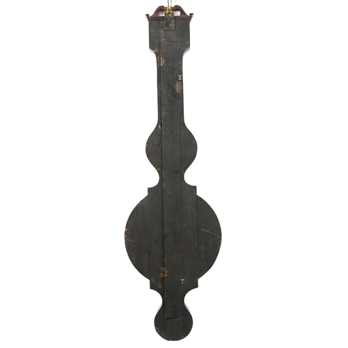 162 - Zuccuni Co, rosewood barometer, 110cm high