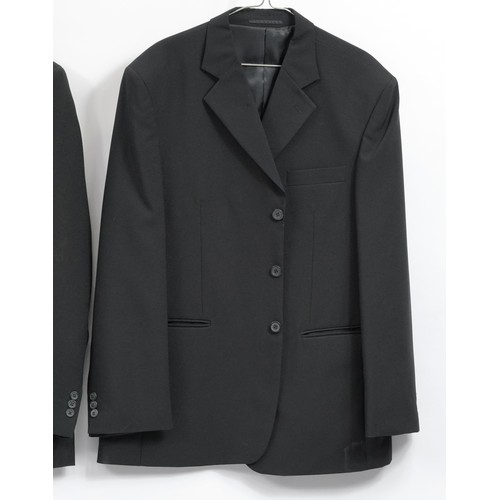 1709 - Three large black gentlemans suit jackets