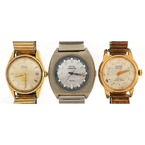 2597 - Three vintage gentlemen's wristwatches comprising Centina automatic with date aperture, Allaine auto... 