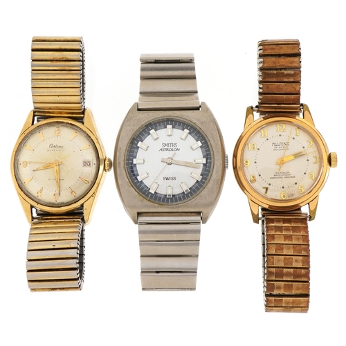 2597 - Three vintage gentlemen's wristwatches comprising Centina automatic with date aperture, Allaine auto... 