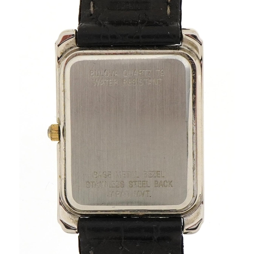 2576 - Bulova, gentlemen's quartz dress watch, the case 26mm wide