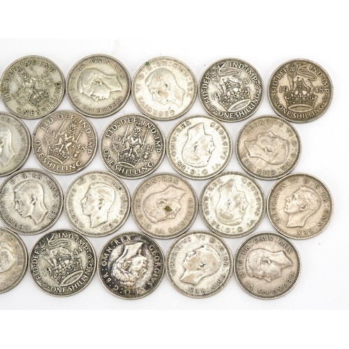 1938 - Thirty George VI shillings, approximately 169g