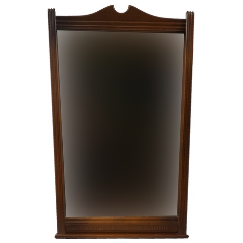 843 - Mahogany framed pier mirror, 76cm x 48cm