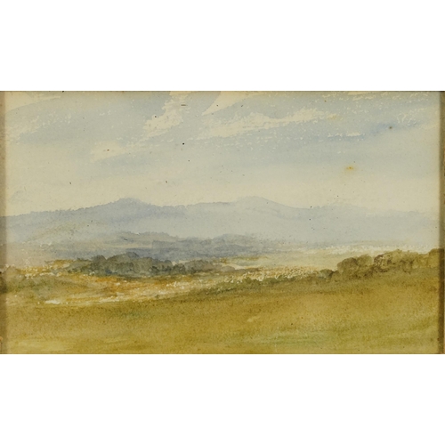 1562 - George Wallis - Penarth to Lockismouth, late 19th century watercolour, various inscriptions verso in... 