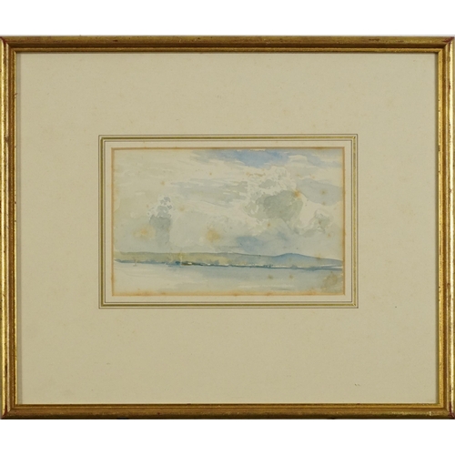 1587 - Attributed to Sir David Murray - Coastal landscape late 19th/early 20th century watercolour together... 