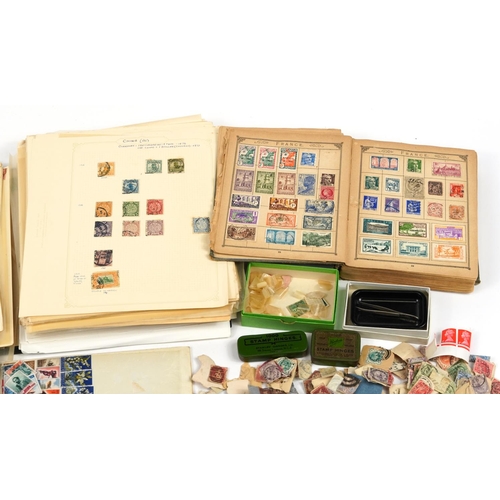 583 - Collection of antique and later world stamps, some arranged in albums