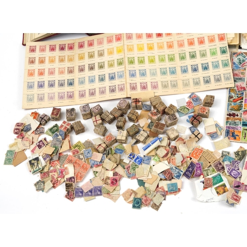 583 - Collection of antique and later world stamps, some arranged in albums