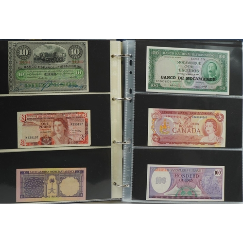 560 - Collection of world bank notes arranged in an album