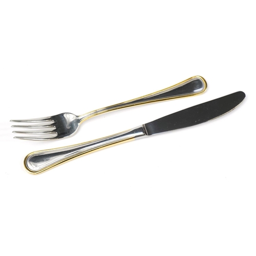 1176 - Svanera, Italian canteen of stainless steel cutlery, the canteen 45cm wide