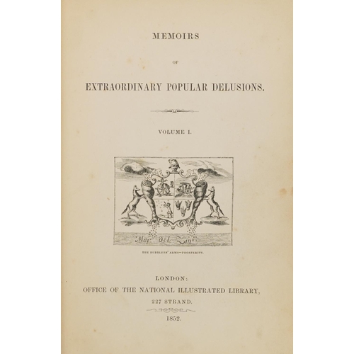 609 - Memoirs of Extraordinary Popular Delusions, hardback book, London Office of the National Illustrated... 