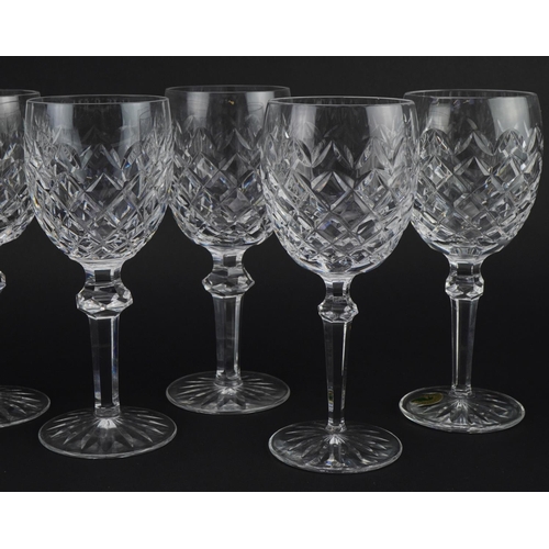 400 - Set of eight Waterford Crystal Powerscourt wine glasses, each 19cm high