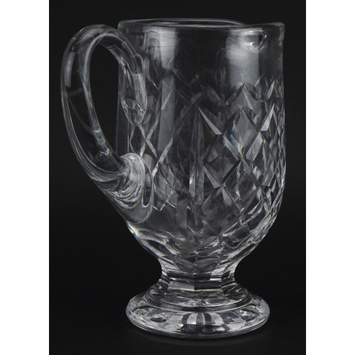 403 - Waterford Crystal Powerscourt pitcher, 19.5cm high