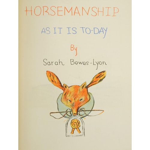 630 - Five vintage children's books including Horsemanship by Sarah Bowes Lyon, Spring Songs With Music Fr... 