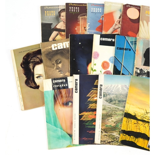 631 - Collection of vintage magazines including International Edition Photo Magazin and Camera