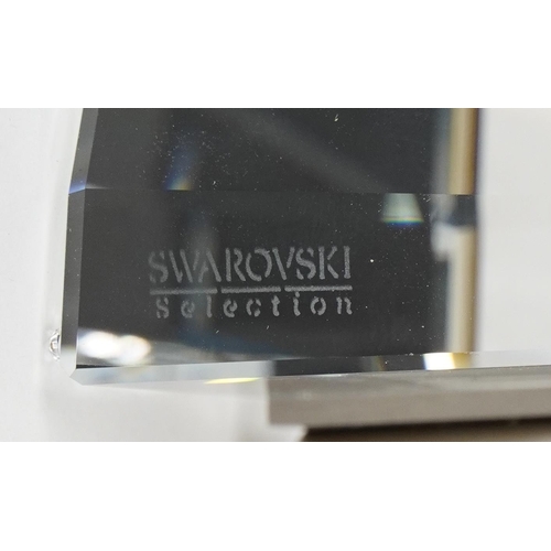 1103 - Joel Desgrippes for Swarovski Selection, Solifor Crystal vase with box, 19cm high