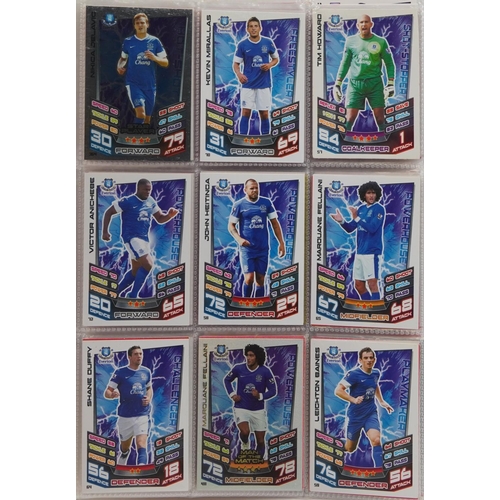 454 - Topps Match Attak football cards, 2013 season, including Arsenal, Aston Villa, Everton and Swansea a... 