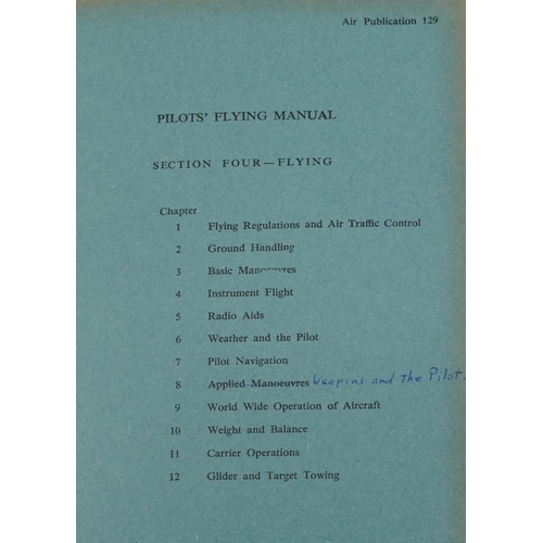 706 - Military interest RAF Restricted Pilot's Flying Manual volume 1 with coloured and black and white il... 