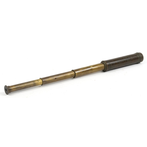 1247 - Victorian brass telescope, 46cm in length when extended