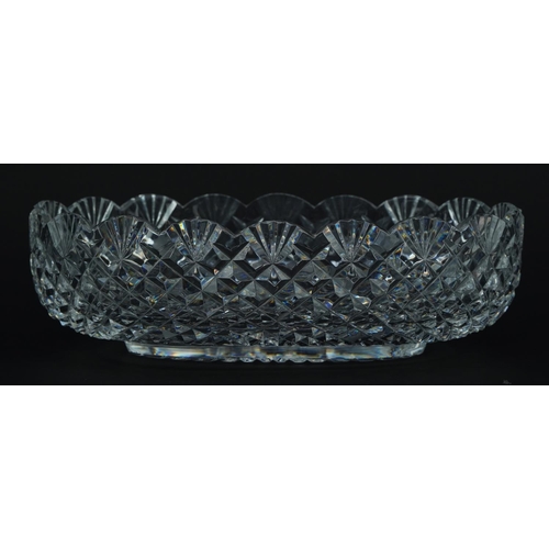 392 - Waterford Crystal oval bowl with certificate and box numbered 322-934, 27.5cm wide