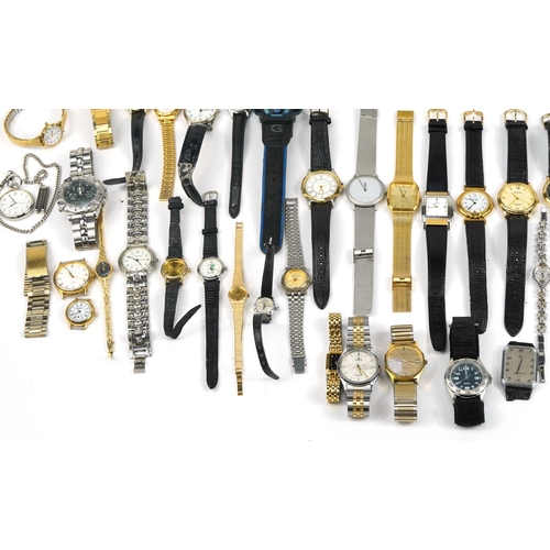 2646 - Collection of vintage and later ladies and gentlemen's wristwatches including Lorus, Sekonda, Limit,... 