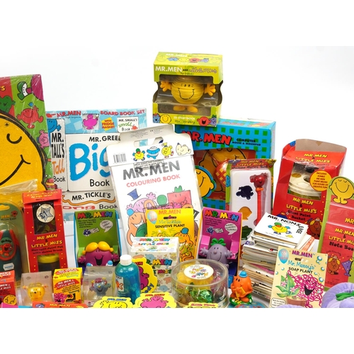 476 - Large collection of Mr Men collectables including soft toys, storage jars, kaleidoscope, organiser, ... 