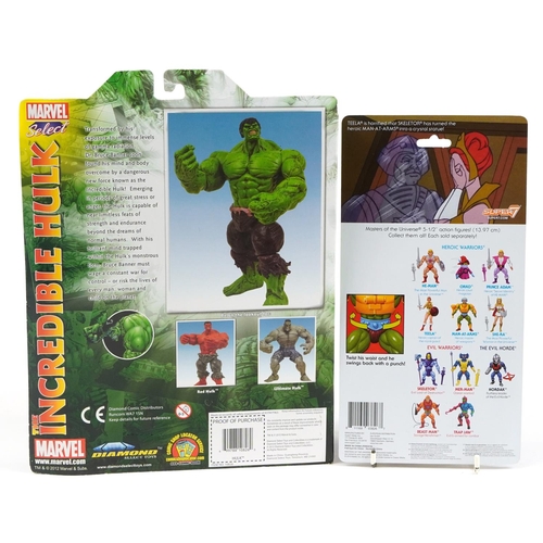 449 - The Incredible Hulk action figure by Marvel and Crystal Man - At Arms, both with sealed packets