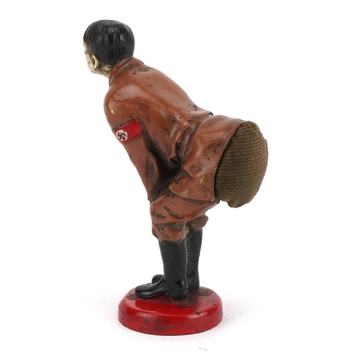 705 - Military interest pin cushion in the form of Adolf Hitler, 12cm high