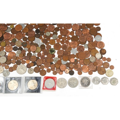 1288 - Antique and later antique and later British and world coins including five pounds, two pounds and fi... 