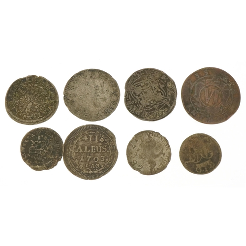 555 - 18th century and later German coinage including two Albus