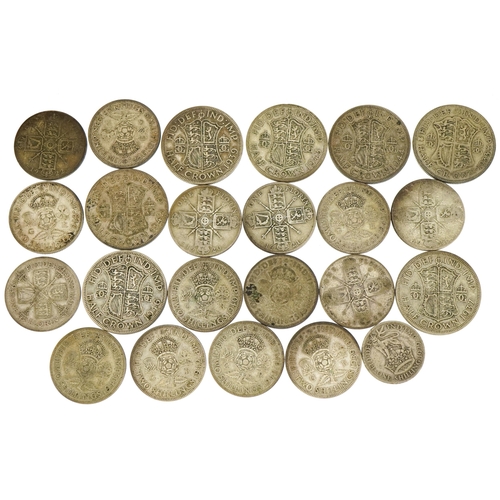 517 - British pre decimal pre 1947 coinage including half crowns and florins, 265.0g