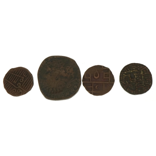 545 - Four antique Persian coins