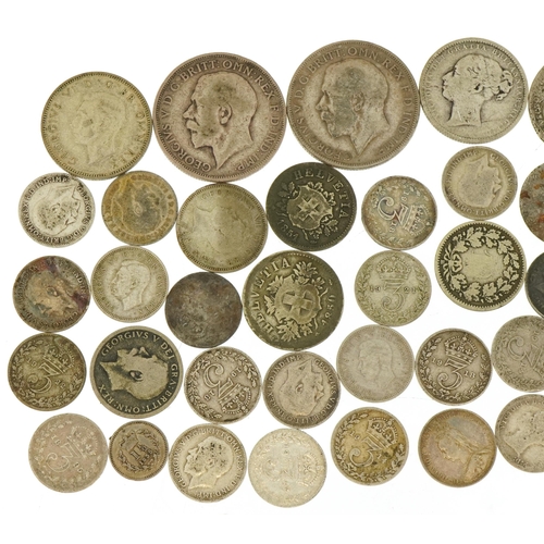 540 - British and world coinage including florins and threepences