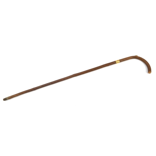 345 - Brigg of London, bookmaker's walking stick housing a pencil, 95cm in length