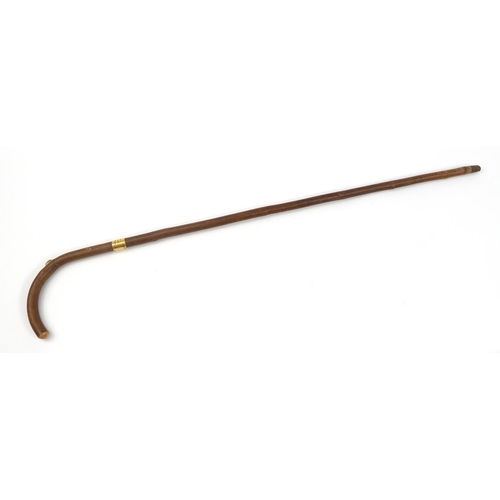 345 - Brigg of London, bookmaker's walking stick housing a pencil, 95cm in length