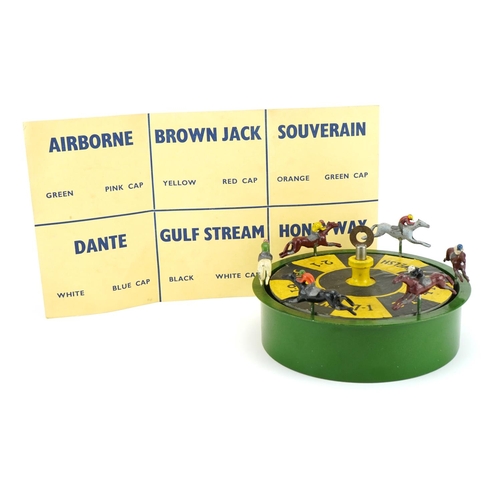 455 - Vintage horseracing The Victory Race and Game with instructions, 23cm in diameter