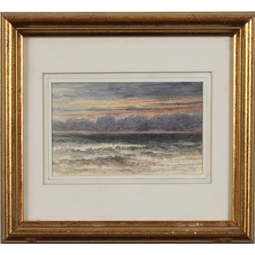 1517 - Landscapes and abstract composition, three Impressionist watercolours, each mounted, framed and glaz... 