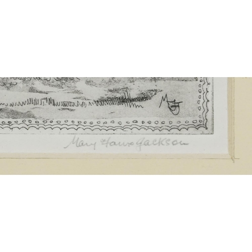 1740 - Bird on a branch, foliage and farm buildings, four pencil signed prints including Jack & Jill by Ste... 